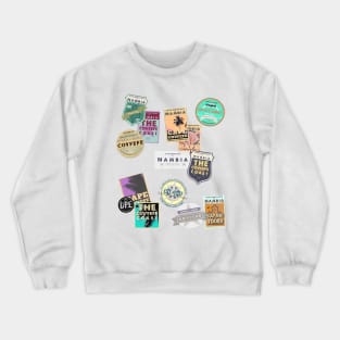 Souvenir Travel Stickers - Nambian gold colour Crewneck Sweatshirt